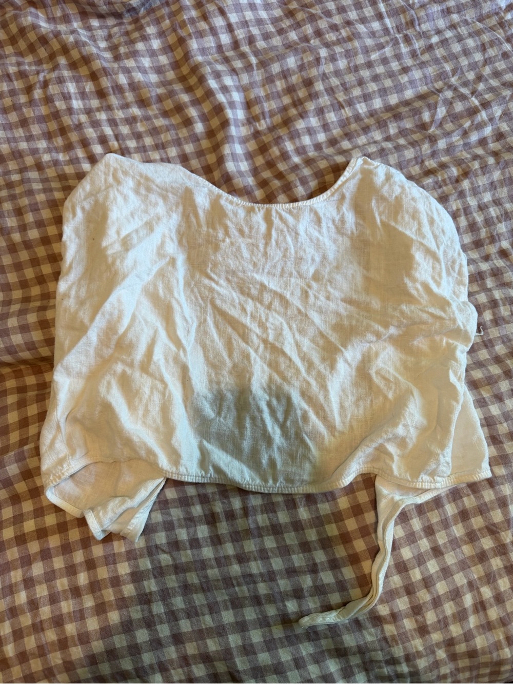 Princess Polly White Tie-Front Cropped Top - Picture 2 of 2